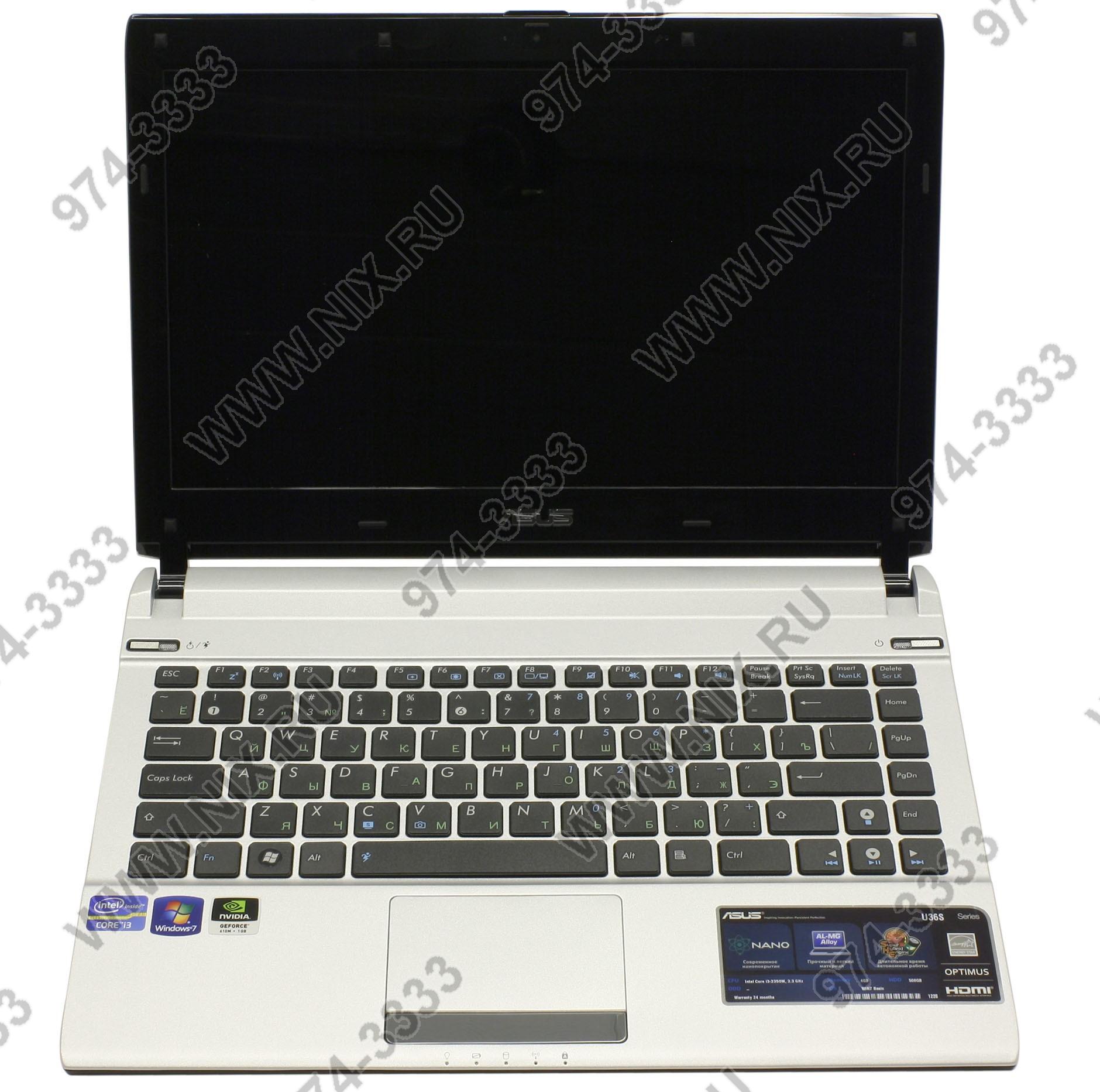 Asus U36s 90nbjc5 24w112 2rd93ay I3 2350m 4 500 610m Wifi Bt Win7hb 13 3 1 7 Kg