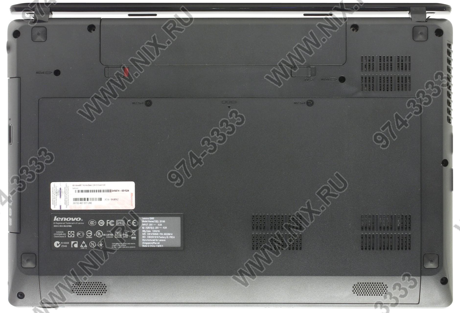 Lenovo G580 59328614 I7 3612qm 4 500 Dvd Rw Gt630m Wifi Bt Win7hb 15 6 2 44 Kg