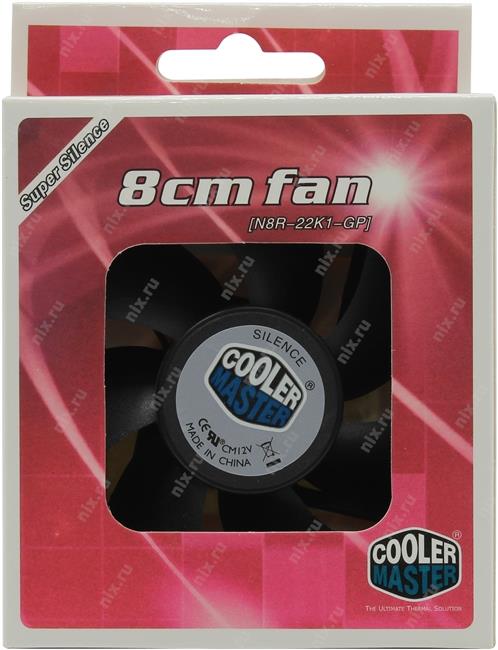 Cooler Master N8r 22k1 Gp Fan 80mm 80x80x25mm 21db 2200ob Min