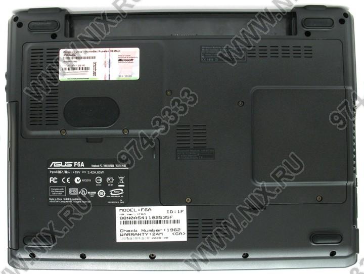 Asus F6a 90nmea A395b1 5amc706y C2d T5750 3 250 Dvd Rw Wifi Bt Vistahb 13 3 2 15 Kg